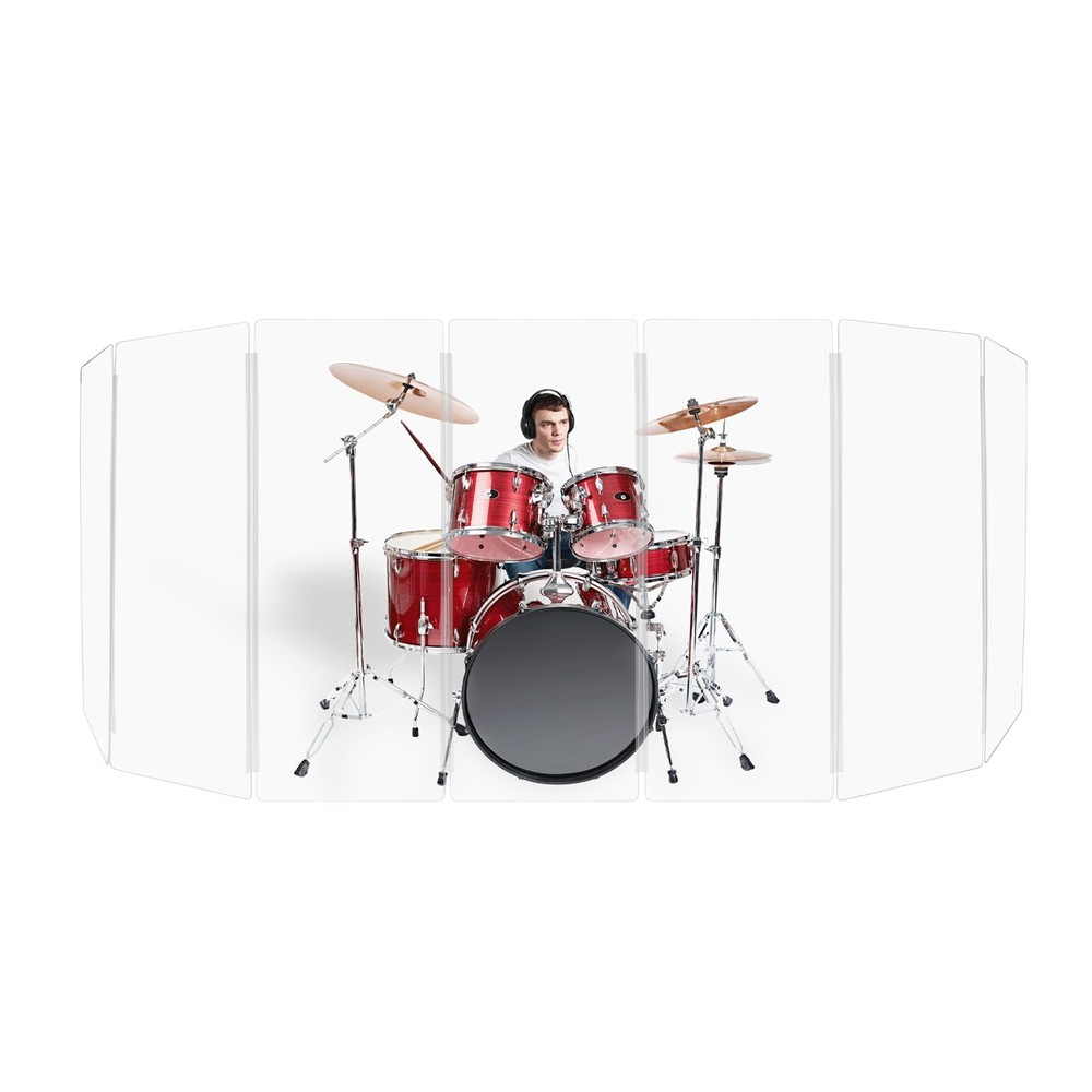 Drum Shield DS57 L 7 Section Drum Shield Acrylic Drum Panels Drums