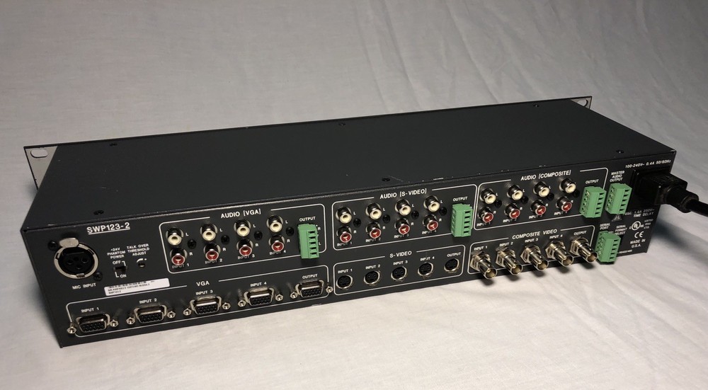 Extron Swp123 Presentation Switcher With Power Cable Rack Mount