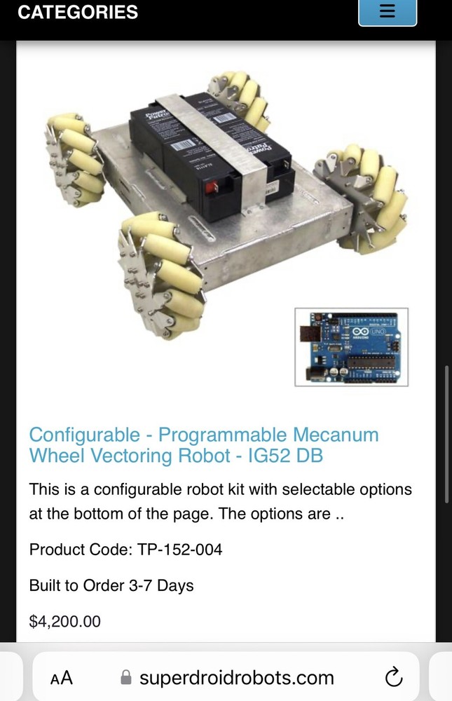 Super droid Robots Prop Remote Control Robot Apple TV Orig Cost $4200 Accessory