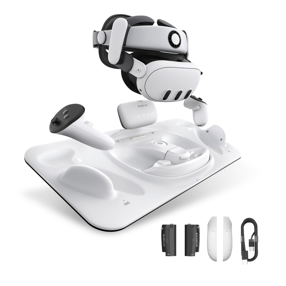 BOBOVR D3 Charging Dock Compatible with Quest 3 Wireless Charging for Controller