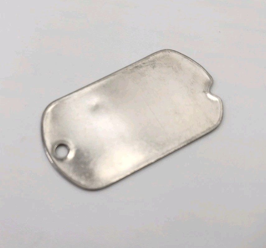 (2) Authentic WWII Era Blank Dog Tags