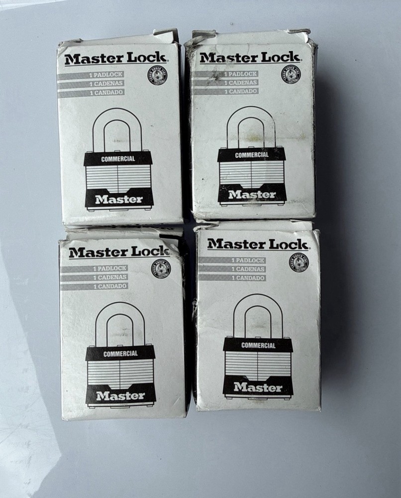 Master Lock #21WO Re-keyable Padlock without Core 4 Pack