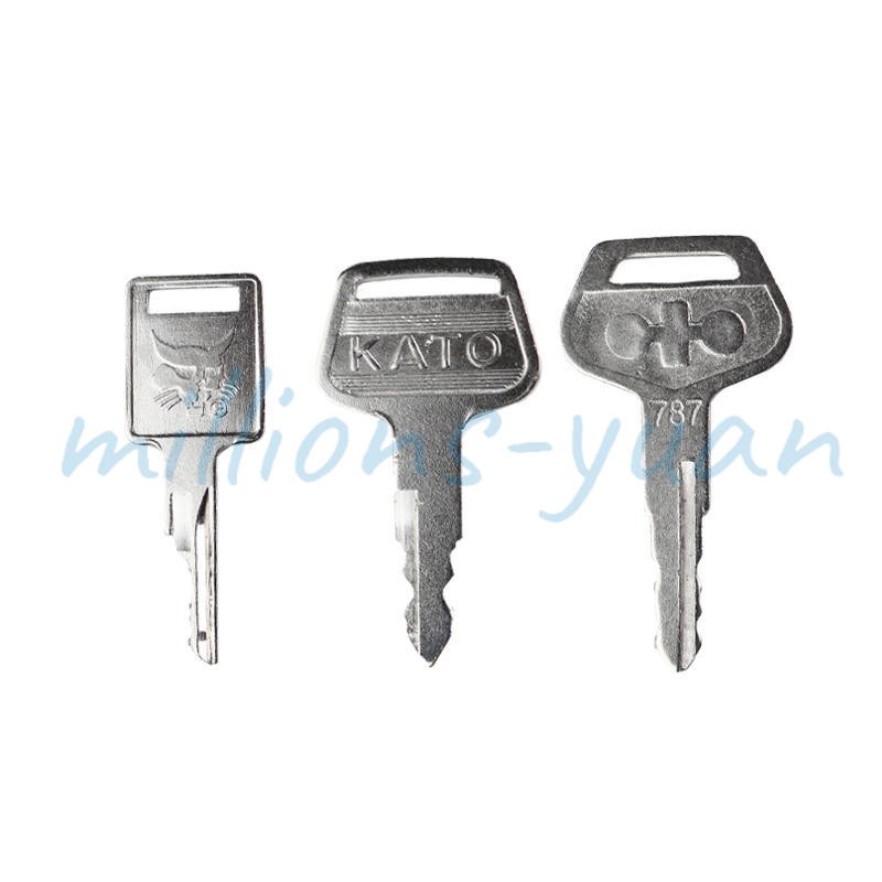 14pc Heavy Equipment Key Set Construction Ignition Keys For CAT Volvo