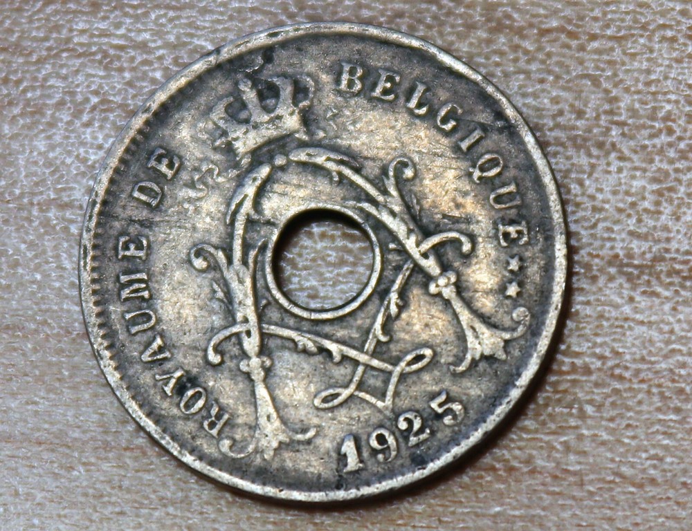 1925 Belgium 5 Centimes French text