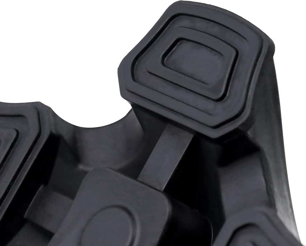 Universal Quad Cane Foot Pad Rubber Base Self Standing Walking Stick Tip Black