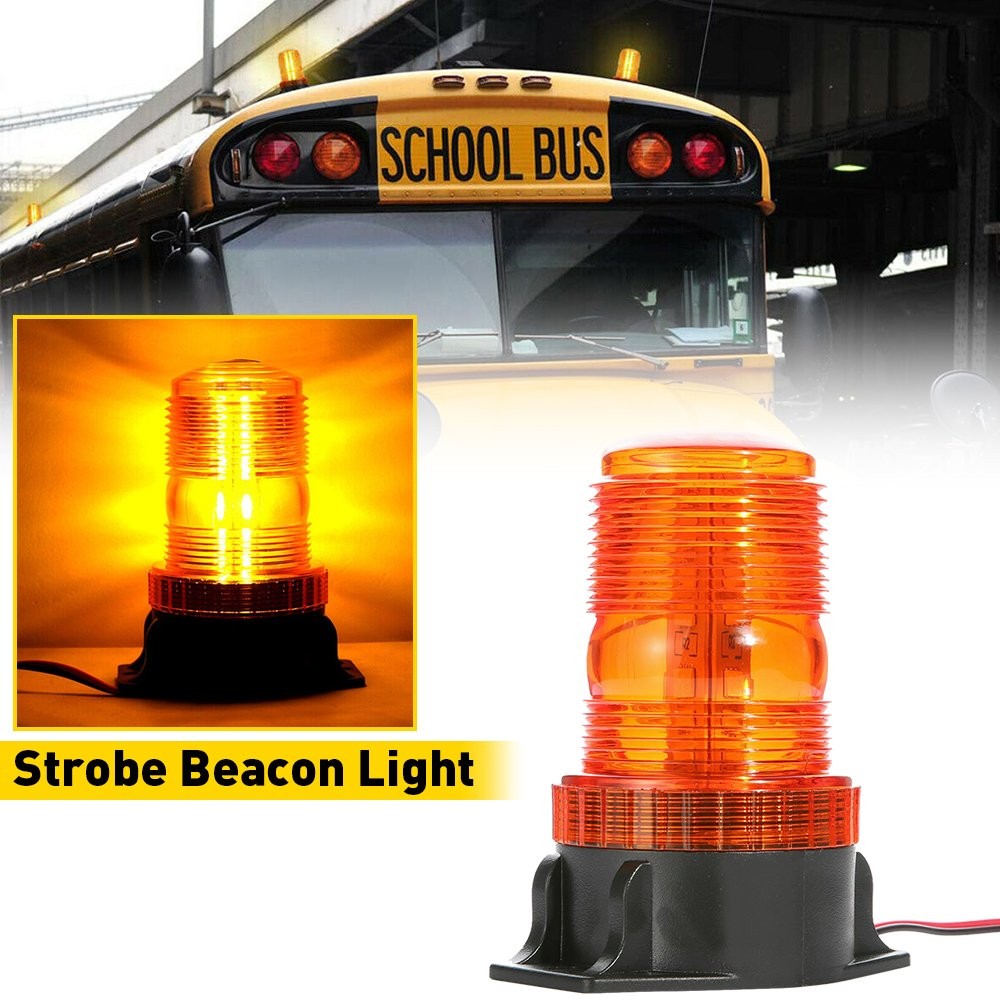 Amber LED Flash Beacon Light Rooftop Rotating Urgency Warning Forklift Truck