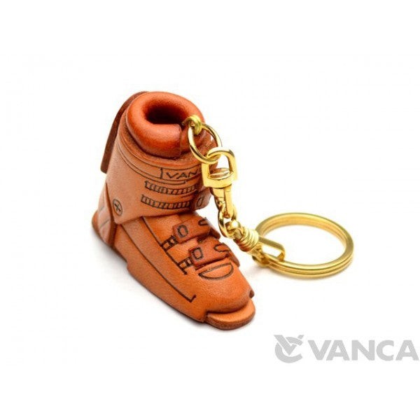 Ski Boot Leather Keychain(L)