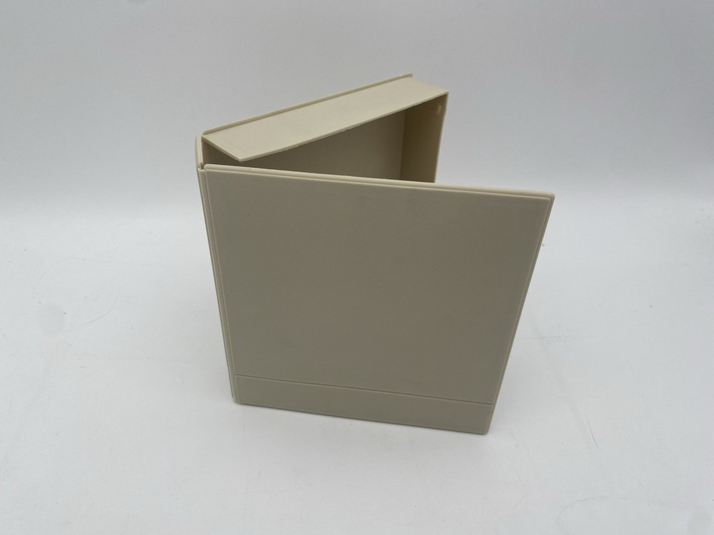 Vintage Gray 5.25 Floppy Disk Storage Case Box PC Computer Disk Holder