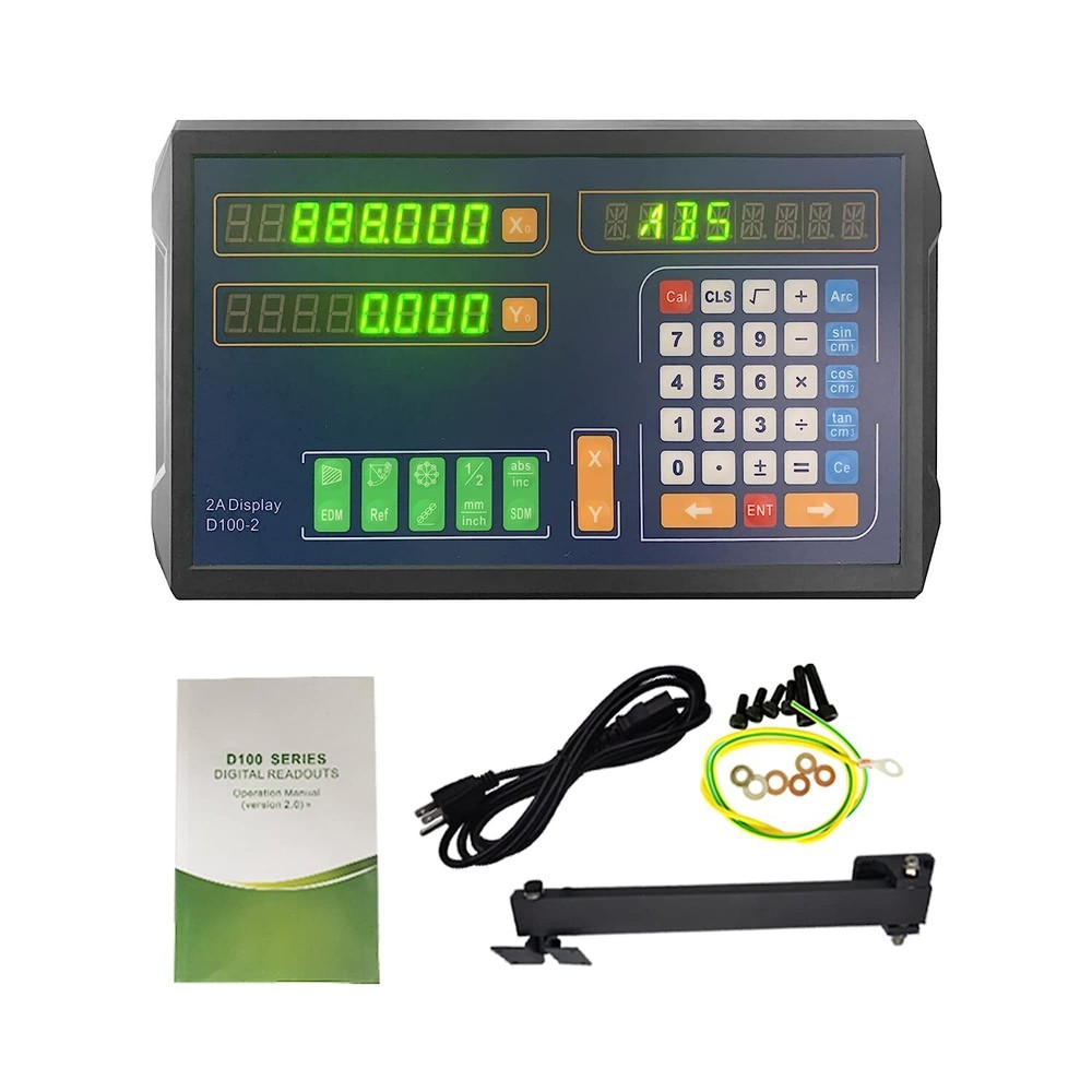 2 Axis DRO Digital Readout Display Linear Optical Glass Scale Kit Customized Set