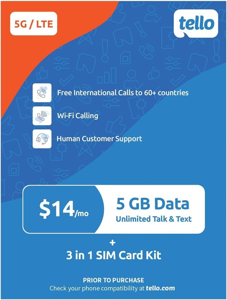 Versatile Mobile Prepaid Plan: 5GB Data, Unlimited Calls, Free Hotspot Access