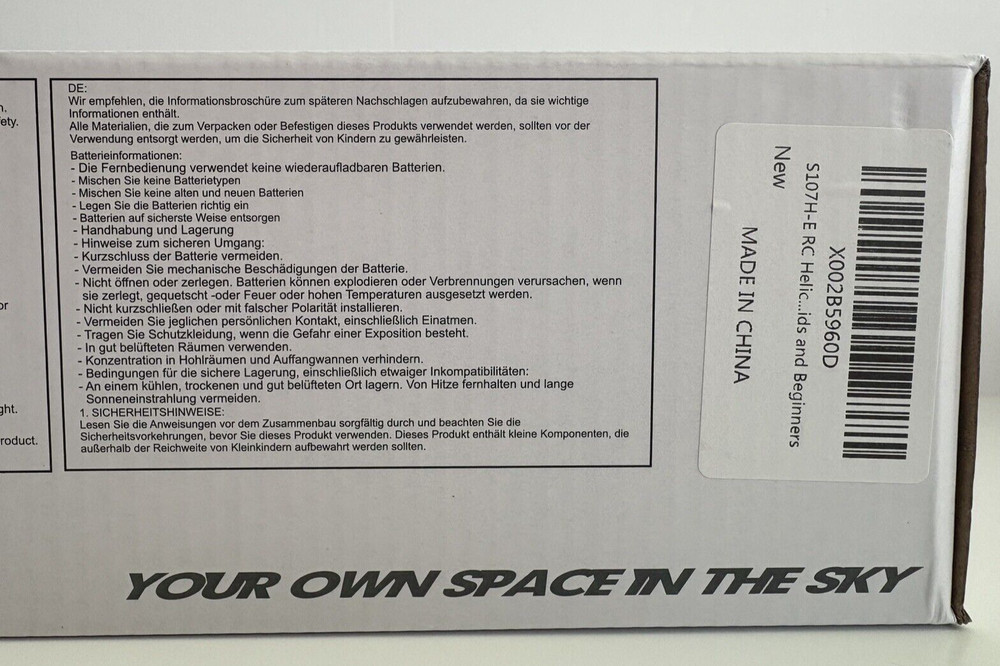 SYMA S107H-E Red 2.4 GHz Hover Function Remote Control Helicopter NEW / SEALED