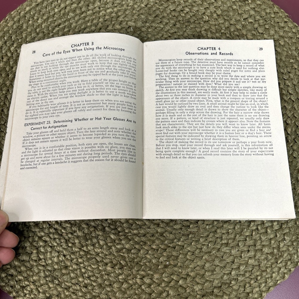A C Gilbert Exploring The World With Microscope Pamphlet Instruction Book 1938