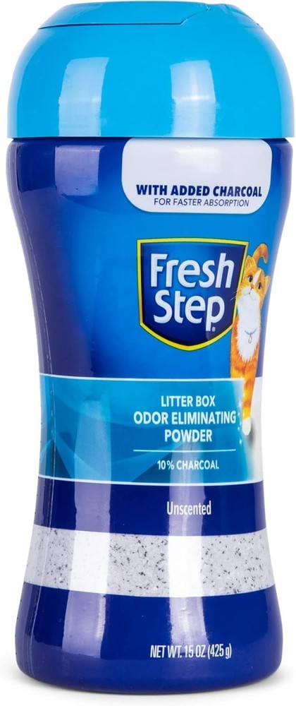 Litter Box Odor Control Powder, Charcoal Deodorizer - 6 Pack
