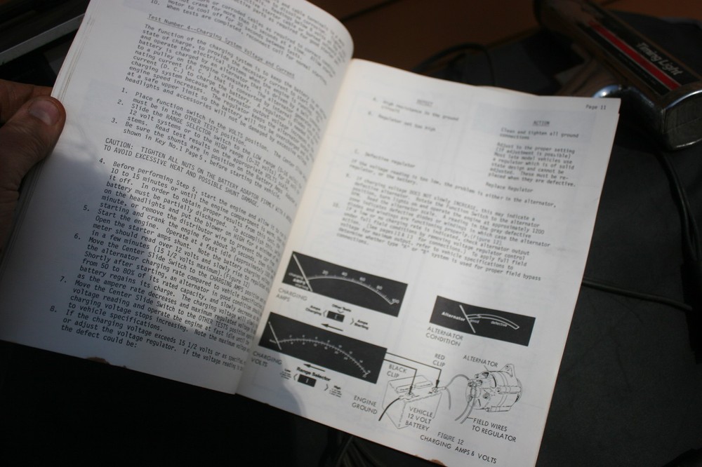 Sears Craftsman Engine Analyzer w/ Manual & Timing Light - Untested