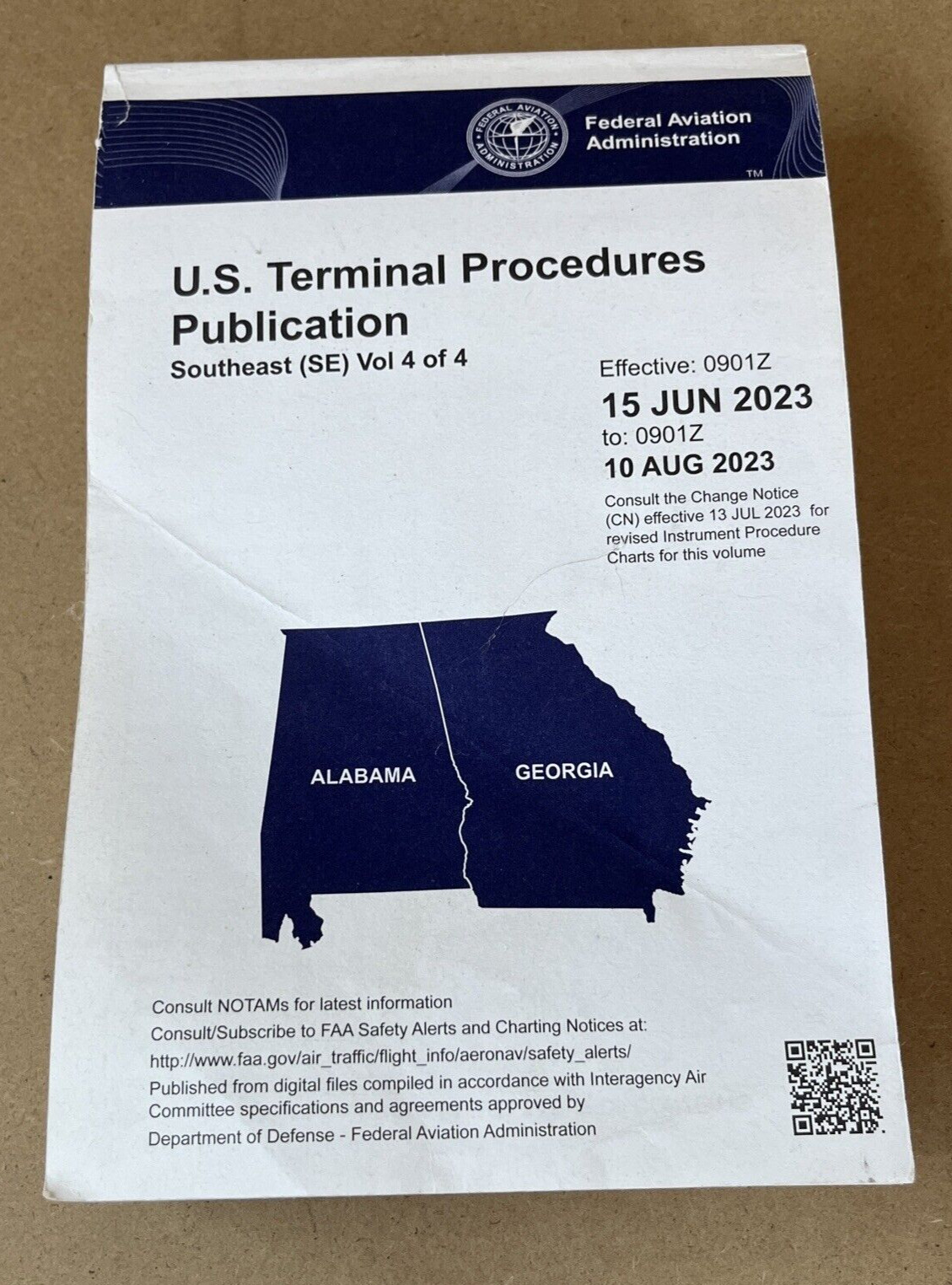 U.S. TERMINAL PROCEDURES PUBLICATION SOUTHEAST Vol 4 OF 4 ( FED.AVIATION ADMIN )