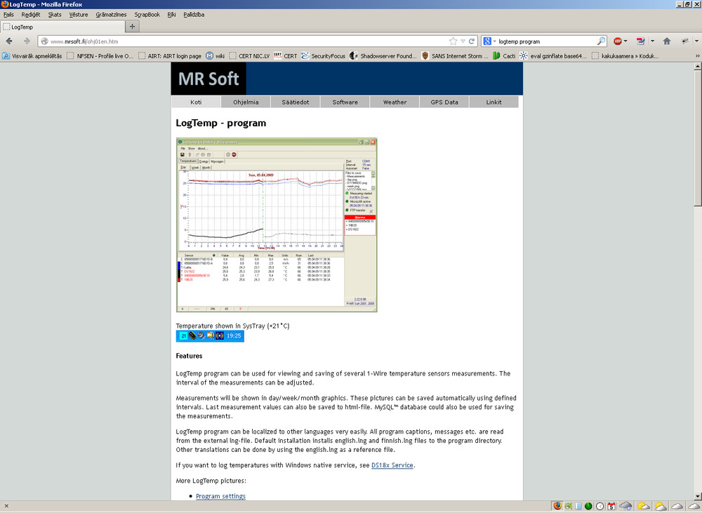 Digital serial port RS232 thermometer for linux win pc 2m