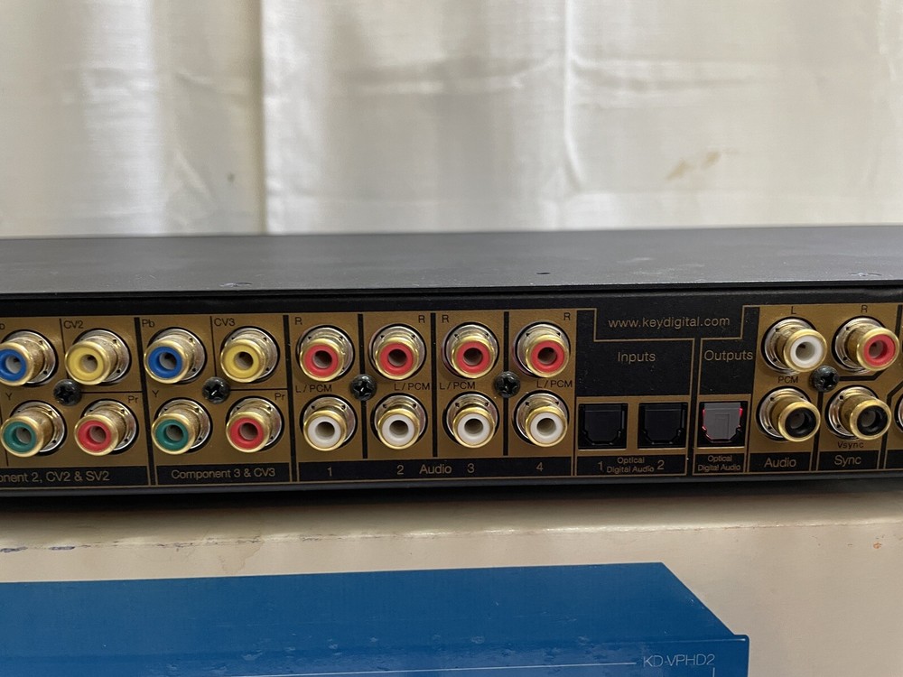 Key Digital KD-VPHD2 Digital Video Processor and Switcher with Remote Hot Rod