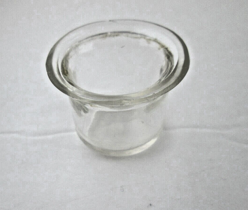 Vintage ENGLISH Sterling INKWELL Birmingham hallmark original glass liner