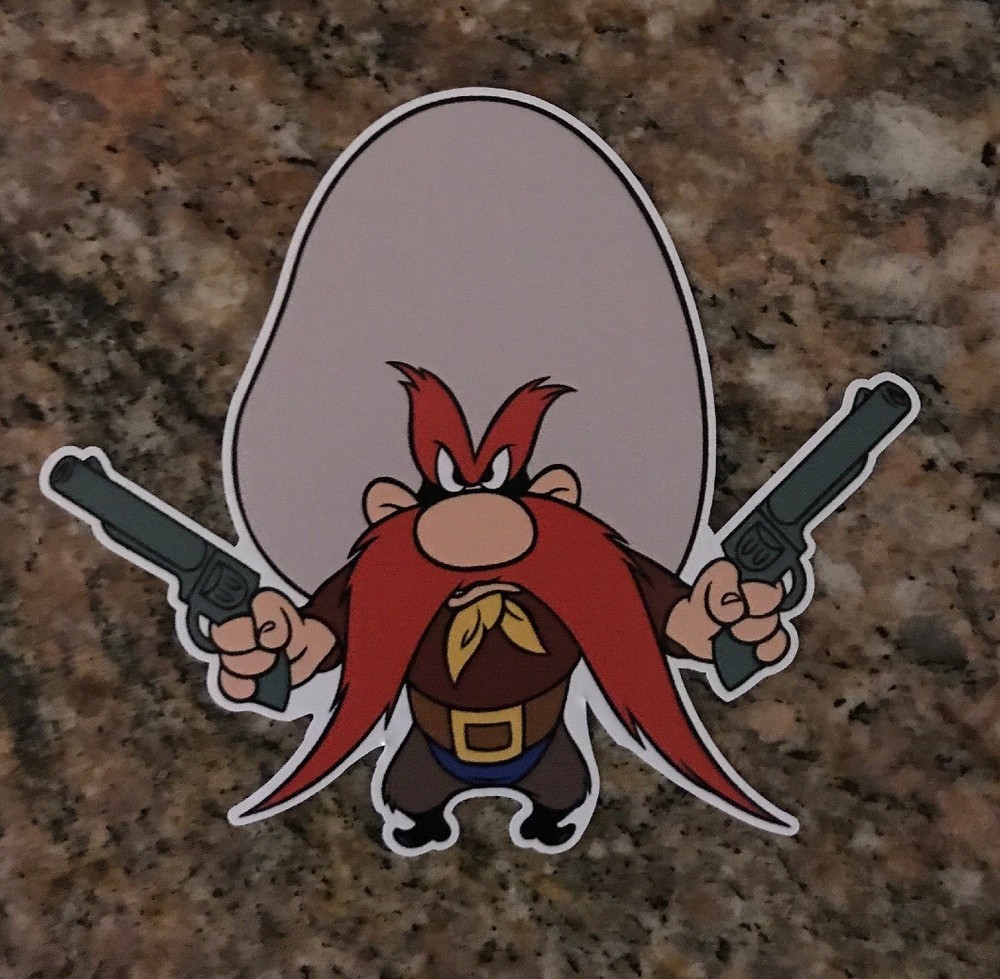 Yosemite Sam Sticker - Back Off Decal