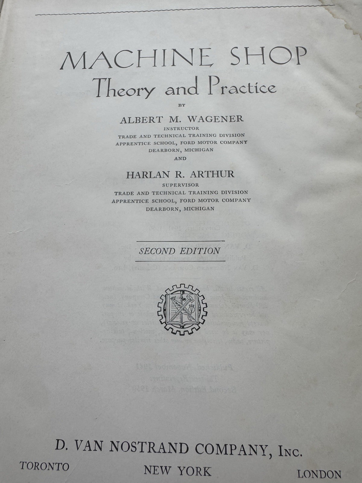 3 Books: Audels machinists, Metaloggraphy, Machine Shop