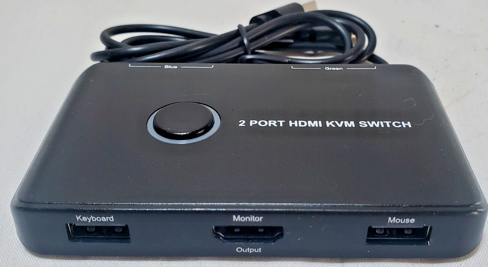 KVM Switch HDMI 2 Port Box ABLEWE USB and HDMI Switch