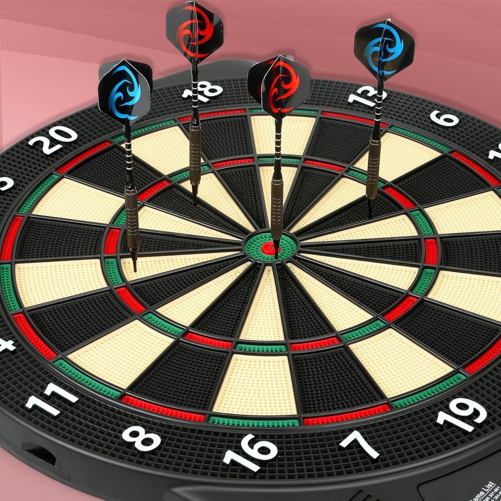 Electronic Dart Board Set 40 Games LED Digital Soft Tip w/ Darts