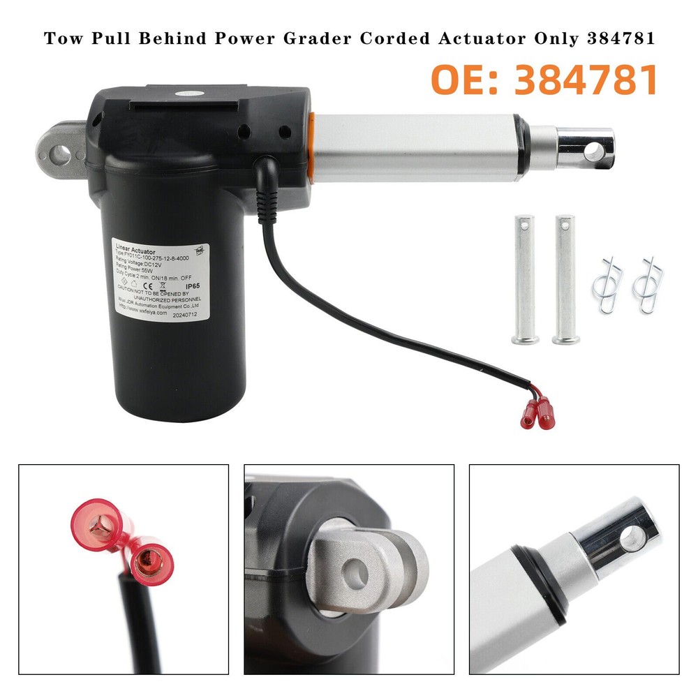 Replacement Tow Pull Behind Power Grader Actuator For The Corded Units Only