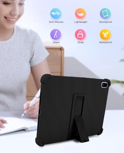 Case for OnePlus Pad 3/Pad 2 Pro, Friendly Soft Silicone Adjustable Stand