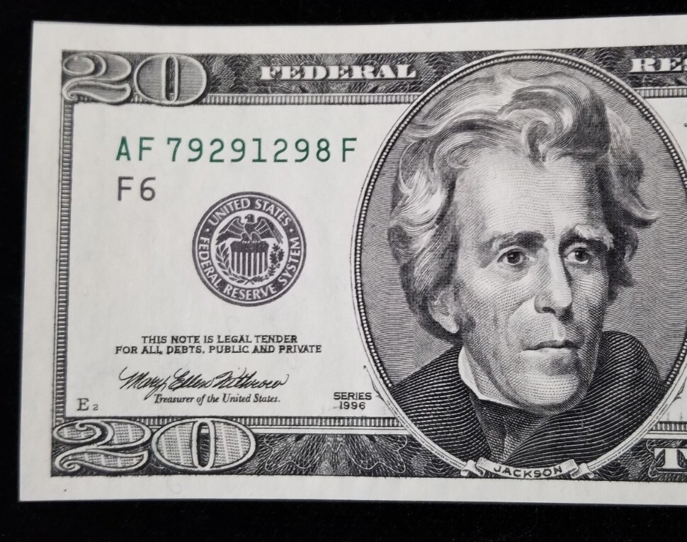 US 20 Dollar Bill Error