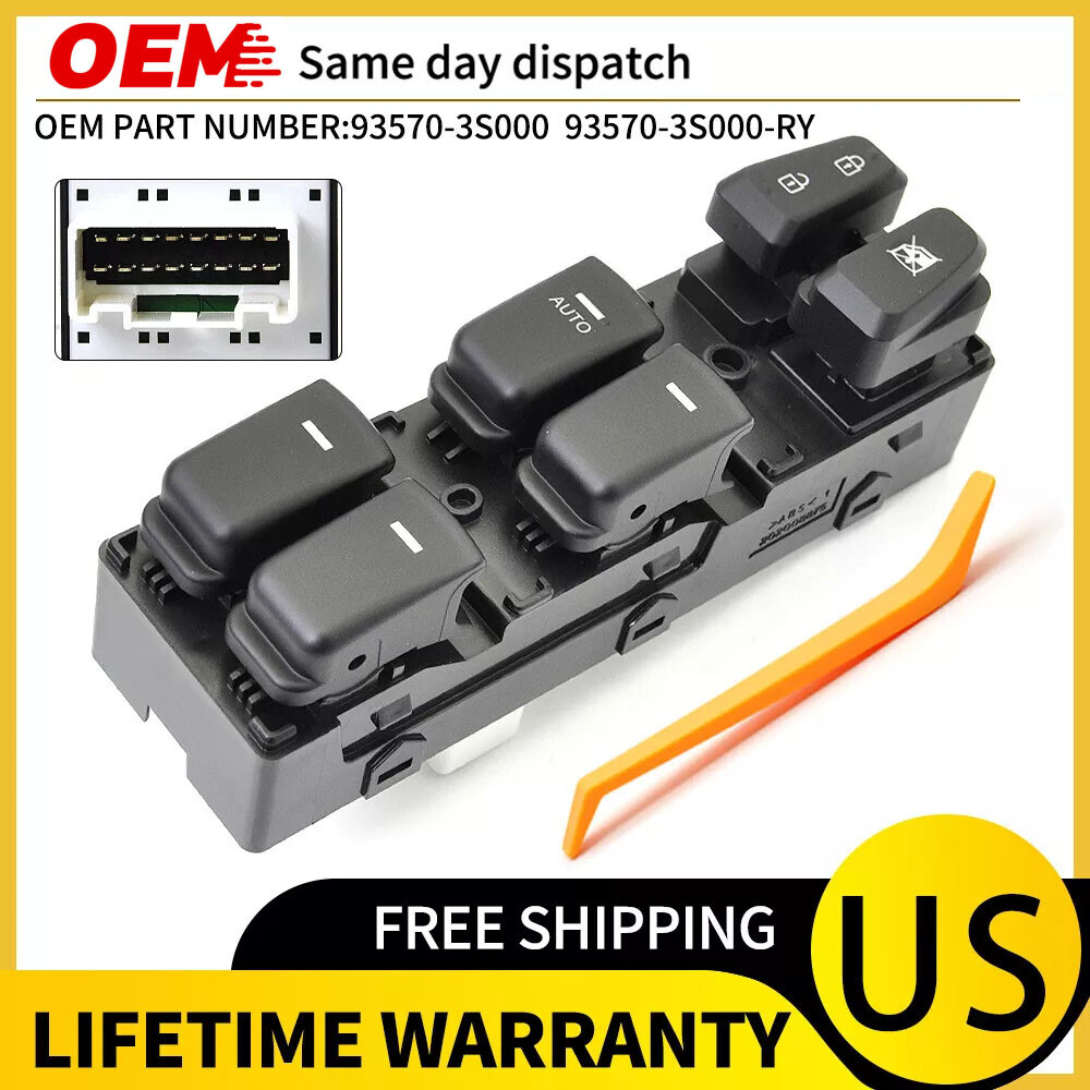 ✅For 2011-2015 Hyundai Sonata Front Left Driver Side Master Power Window Switch
