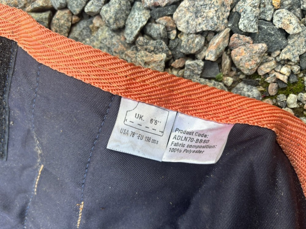 78” Loveson Stable Sheet - Navy/Orange