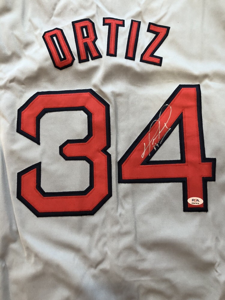 DAVID ORTIZ Autographed PSA AUTHENTICATED Signed Red Sox Jersey Big Papi