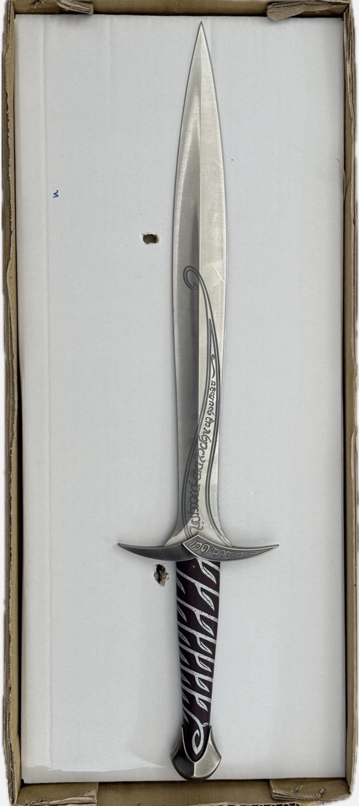 United Cutlery Lord Of The Rings Sting Sword Signed By Elijah Wood PROOF