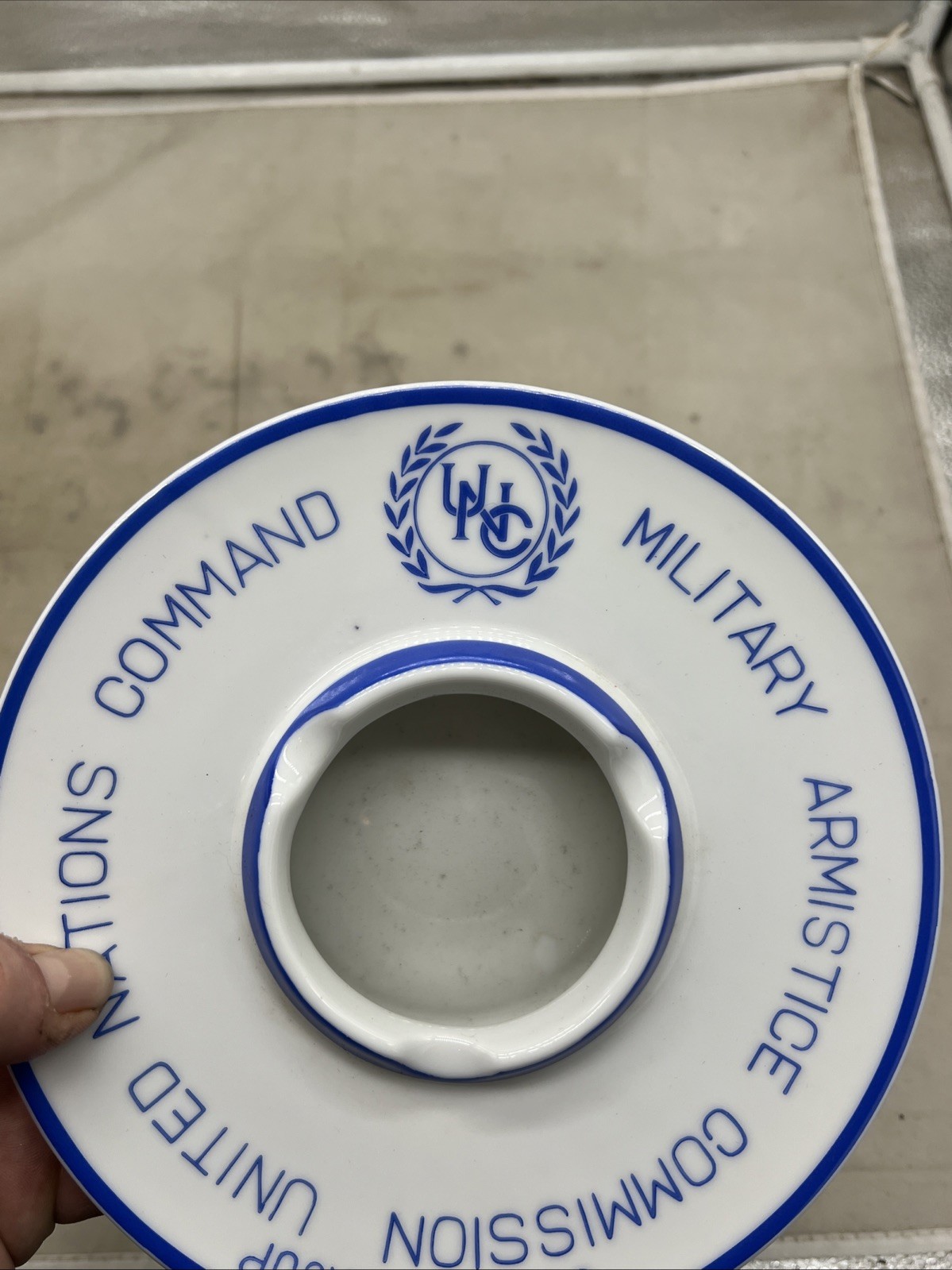 Korean War United Nations Armistice Commission Ashtray (FF565