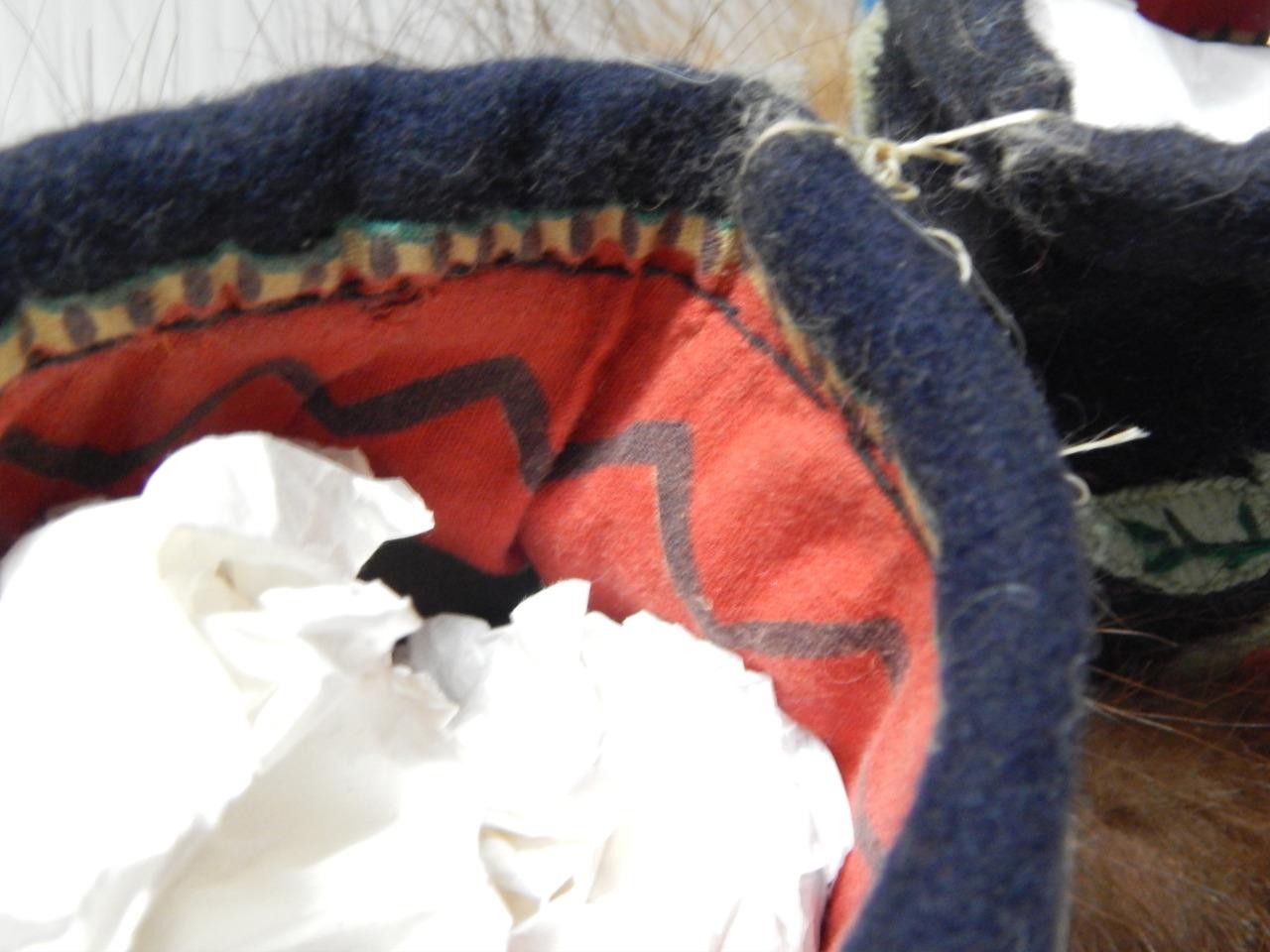 VINTAGE MID CENTURY CANADIAN N. CREE INDIAN HI TOP EMBROIDERED MUKLUKS MOCCASINS