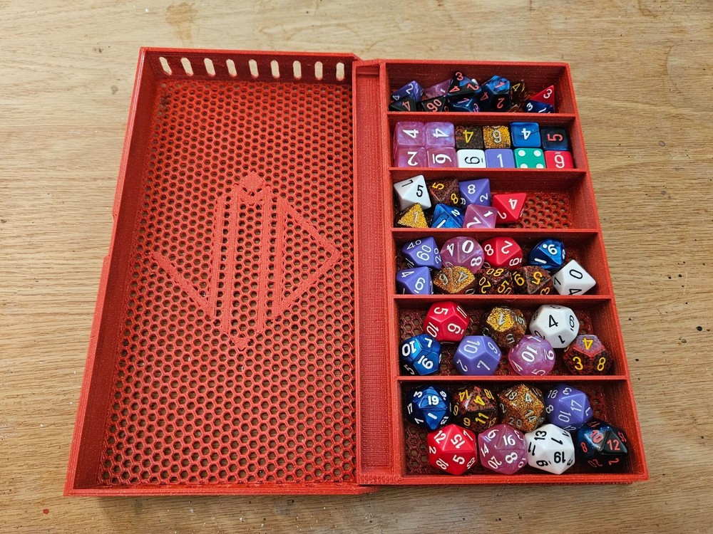 Custom made folding Dice Box, dice tray, D&D, tabletop games