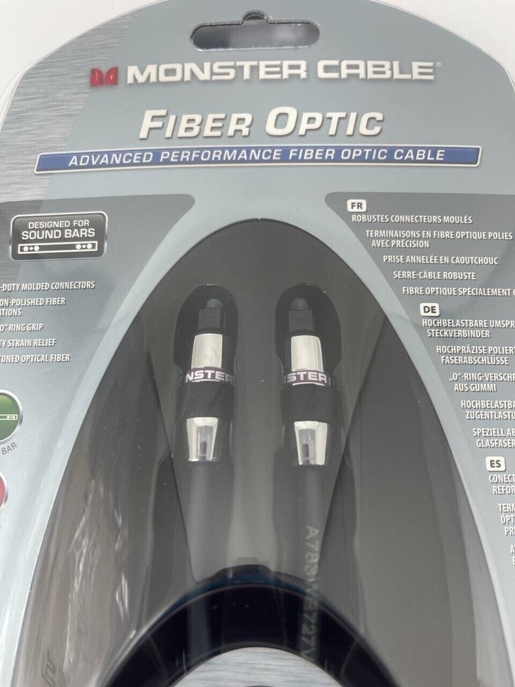 Monster Fiber Optic Silver Cable Advanced Performance Digital Coax 9.84ft OEM
