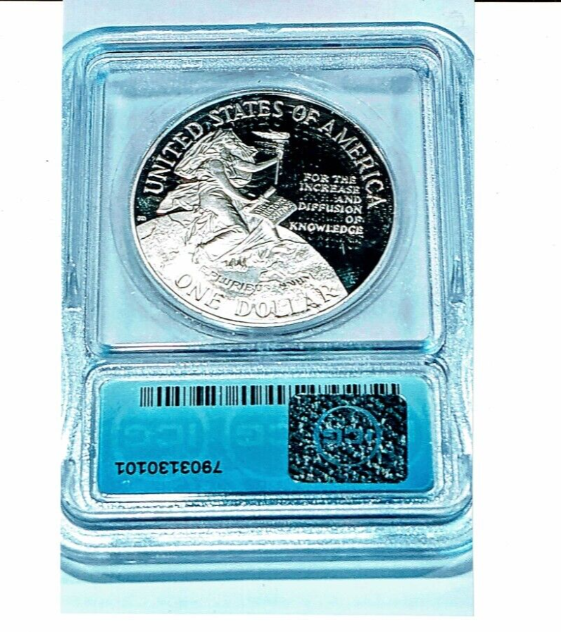 1996-P SMITHSONIAN PROOF PR-70 DCAM ,SILVER BLUE LABEL -ICG CERT-PERFECT