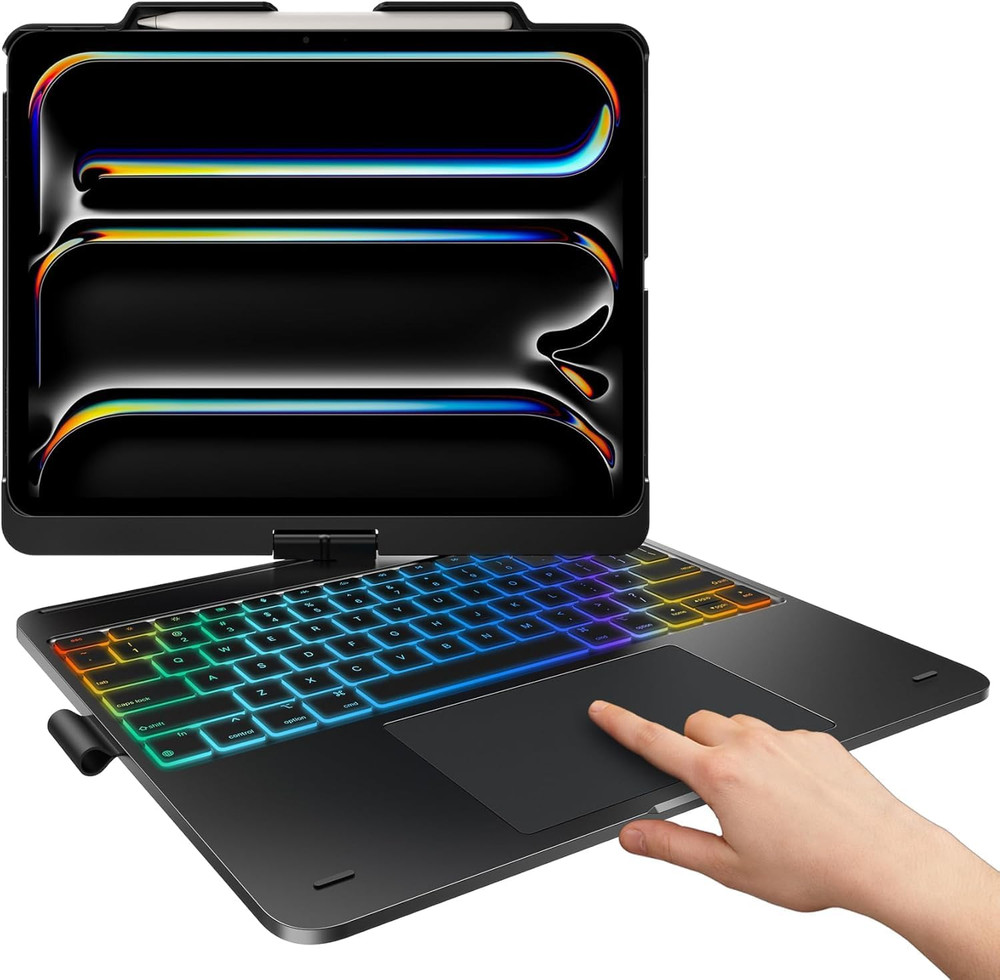 Typecase Touch Case with Keyboard & Trackpad for iPad Pro/Air 12.9"-13", 360°
