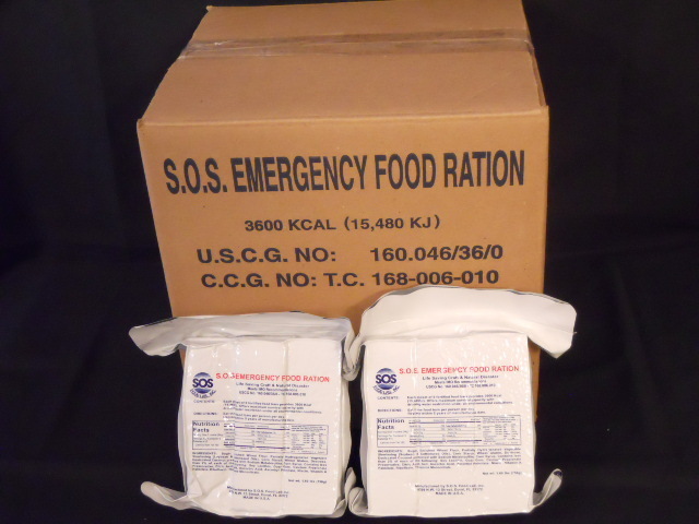 SOS EMERGENCY FOOD RATIONS 5/3600 CALORIE BARS SURVIVAL FOOD STORAGE DISASTER