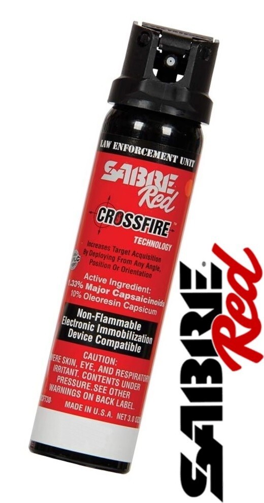 Sabre Red 52CFT30 Crossfire Stream MK-4 Pepper Spray, 1.33% MC, 3.0 oz.