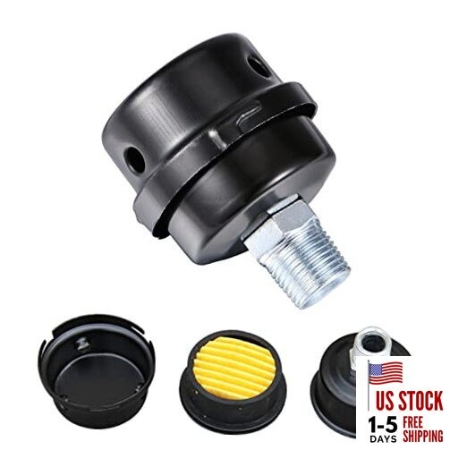 1/2" Thread Male Thread Diameter 20mm Air Compressor Silencer Filter, 1pcs 1/2"