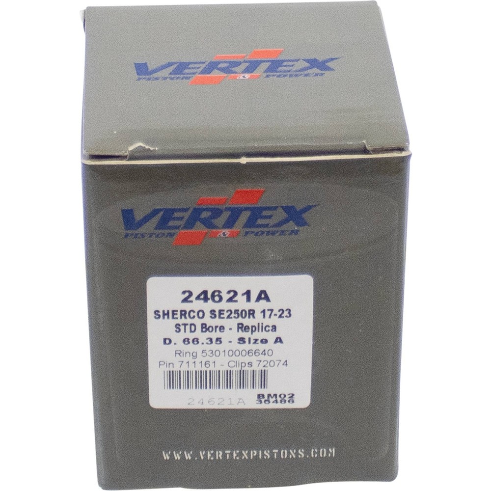 Cast Replica Piston Kit 66.350mm Piston Diameter, STD Compression Ratio; 24621A