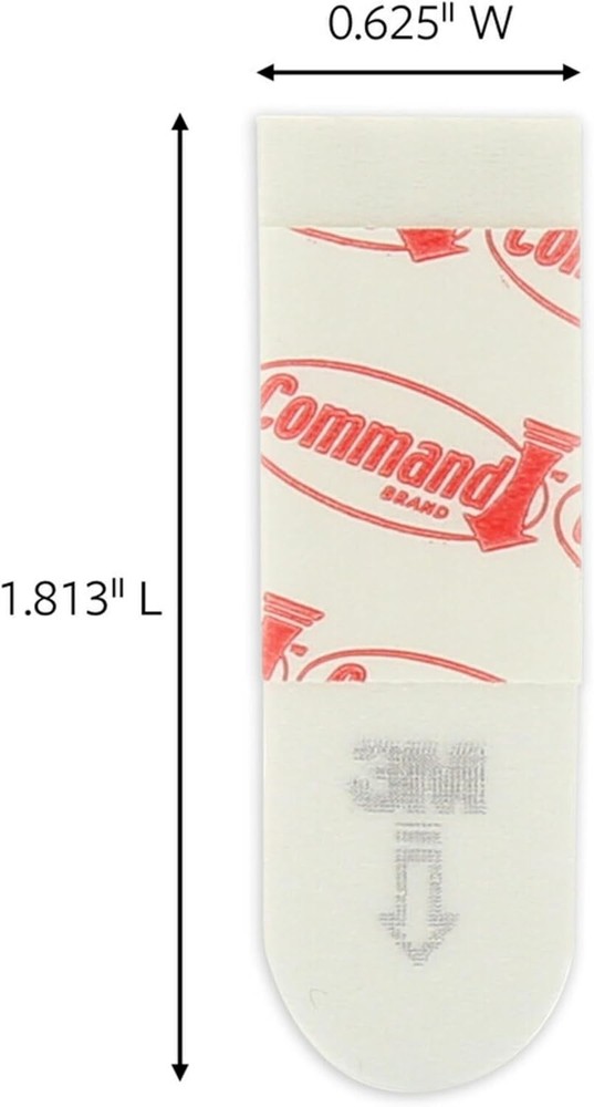 Command Small Refill Adhesive Strips, Damage-Free Hanging, Removable Wall...