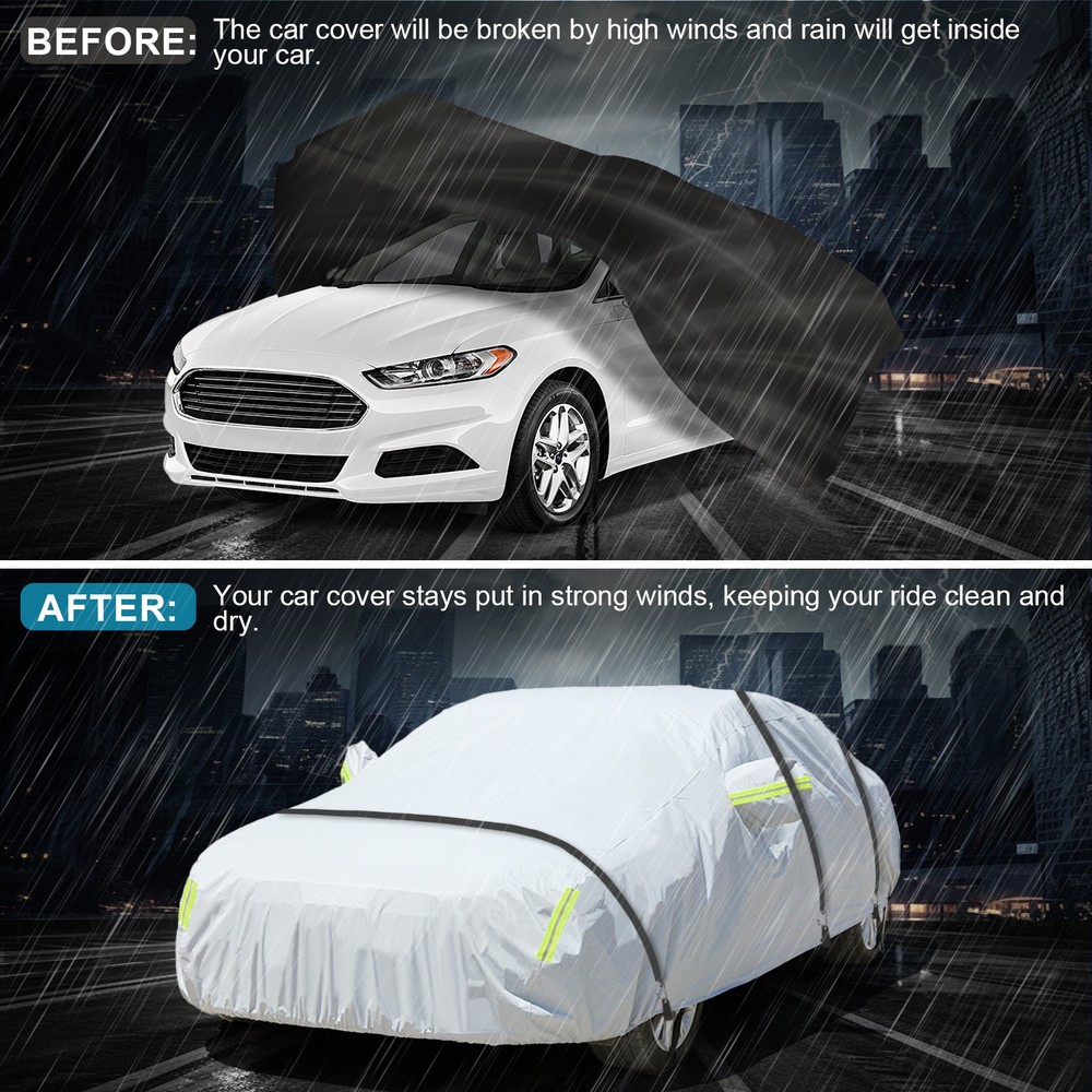 Car Boat Cover Tie-Down Gust Strap Wind Protector Resistant Windproof Universal