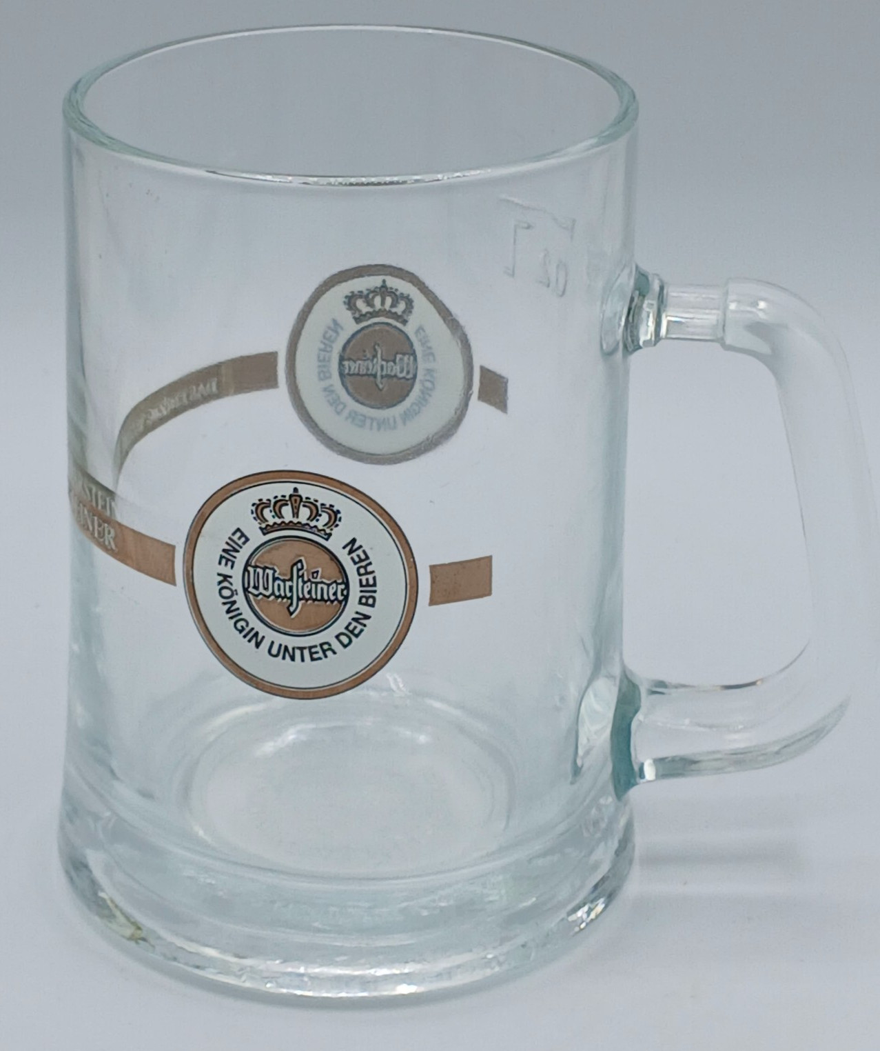 Warsteiner Glass Beer Mug Stein .2L Eine Konigin Unter Den Bieren Das Einzig