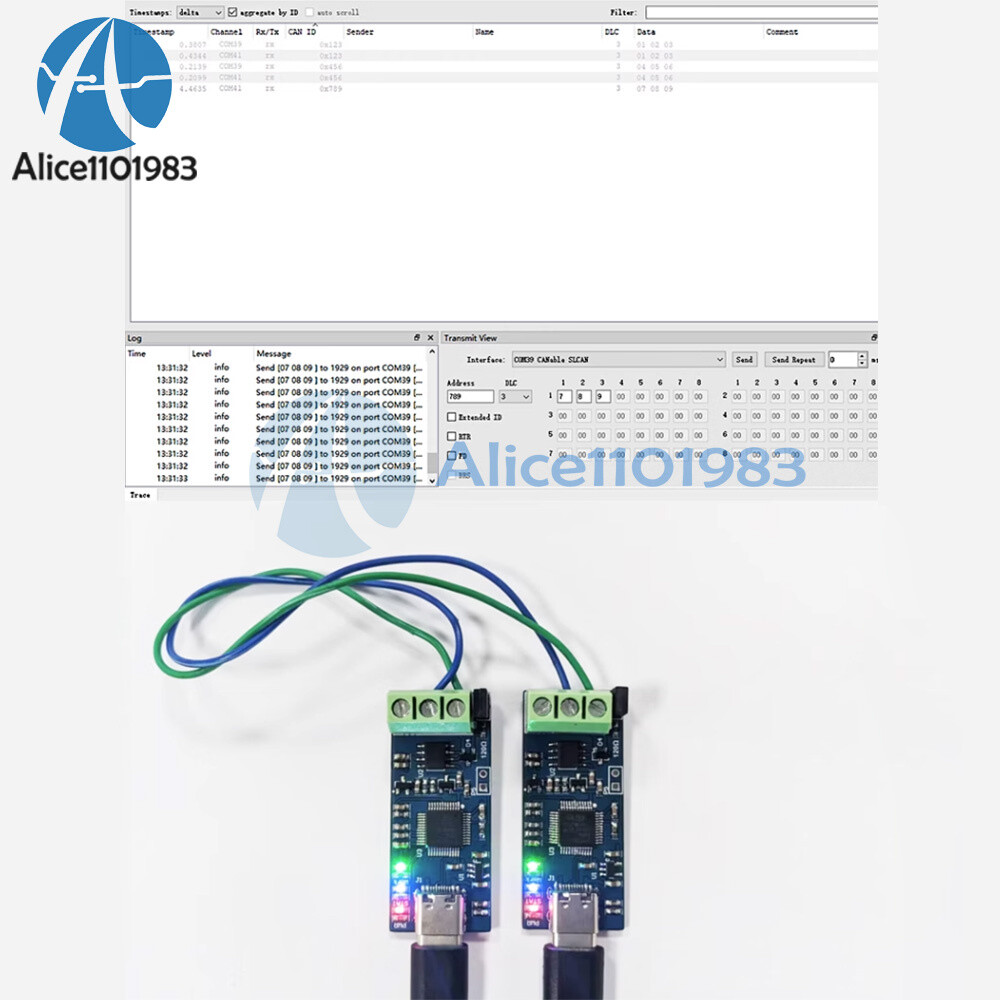 USB to CAN Module Support CAN FD CAN Bus Analyzer V2.0 Can Debugging Assistant