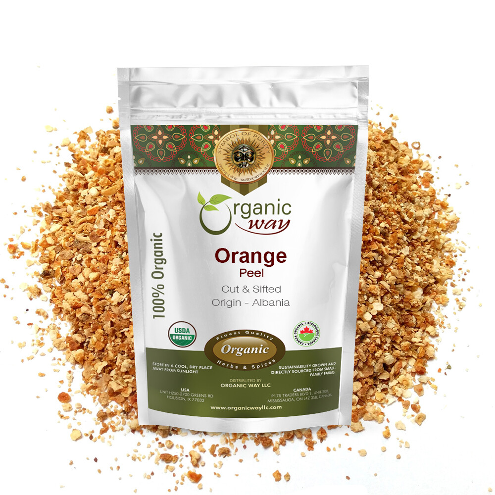 Organic Orange Peel (Cut & Sifted)