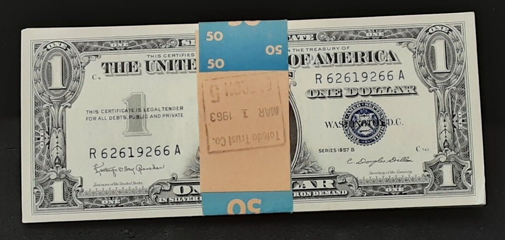 ✯ $1 Silver Certificate Uncirculated Lot ✯ 1935 UNC Consecutive From Pack CU ✯