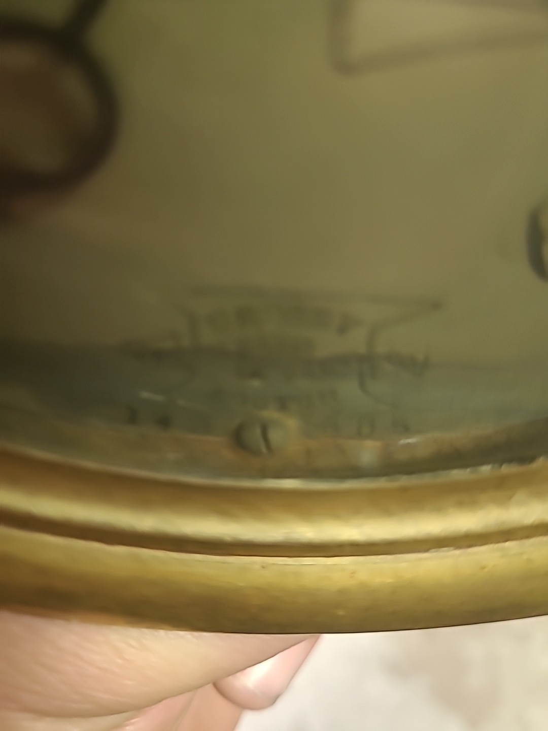 Antique Brass Gauge. Crosby Steam Gage And Valve Co. Boston 1914.